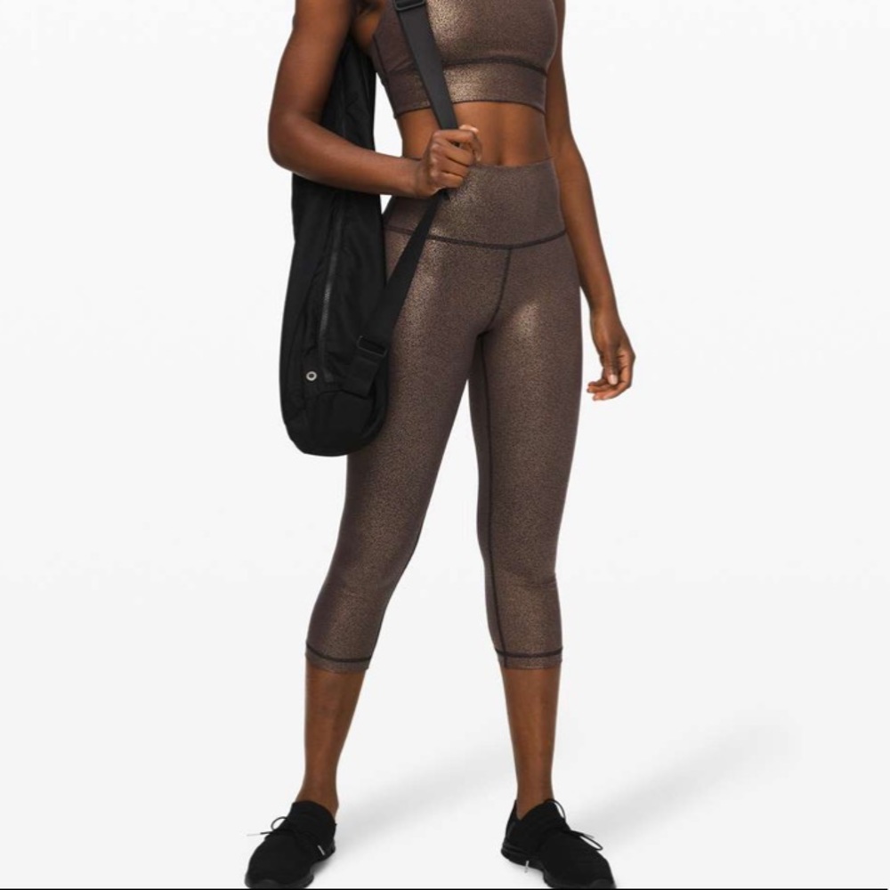 Lululemon Wunder Under Crop High-Rise *Foil 21"